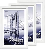 Vista 34 de VCK 8x10 Picture Frames - Black, Wide Border Solid Wood Frame, Display Photo in Horizontal and Vertical, for Home, Office, Gallery, Woodgrain