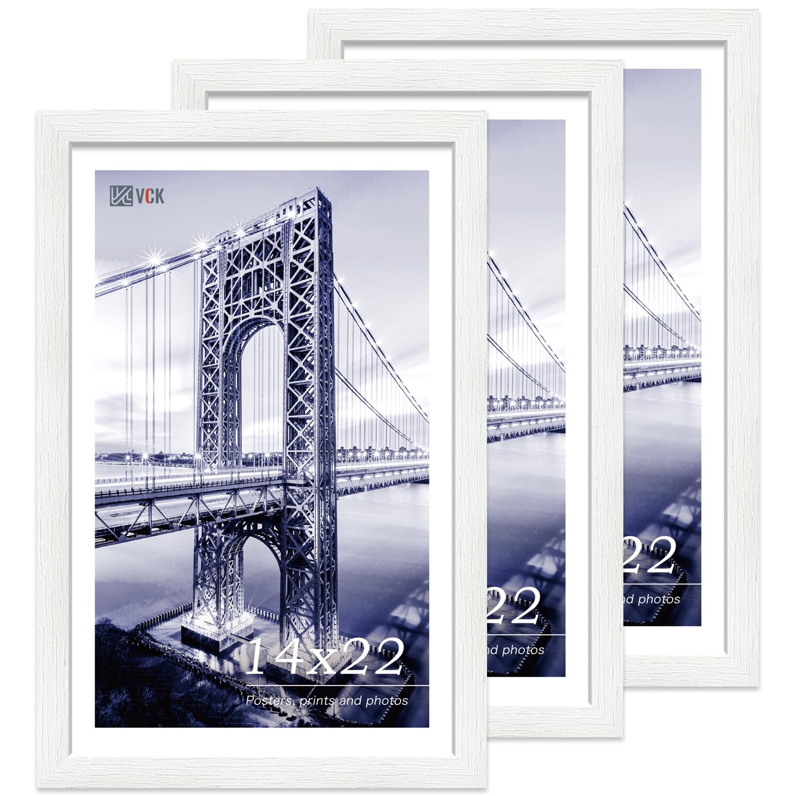 Cadres photo 35,6 x 55,9 cm pour habiller un grand mur vide en bois