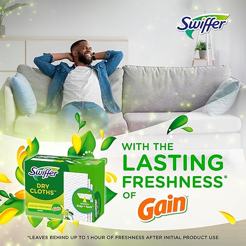 Miniatura 8 de Swiffer Sweeper - Almohadilla de barrido en seco repuestos de múltiples superficies para plumeros de piso con lavanda febreze 32 unidades