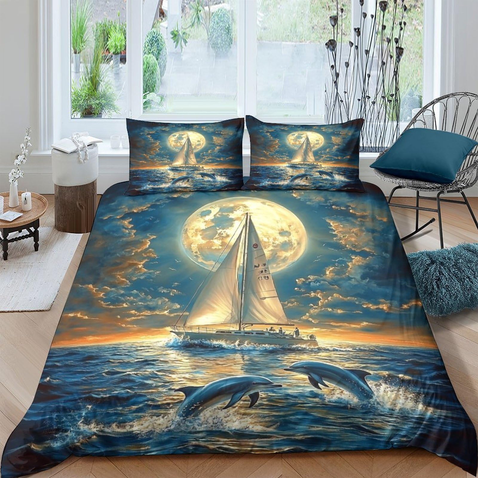 Housse de couette Tour Eiffel pour chambre d'enfant style science-fiction