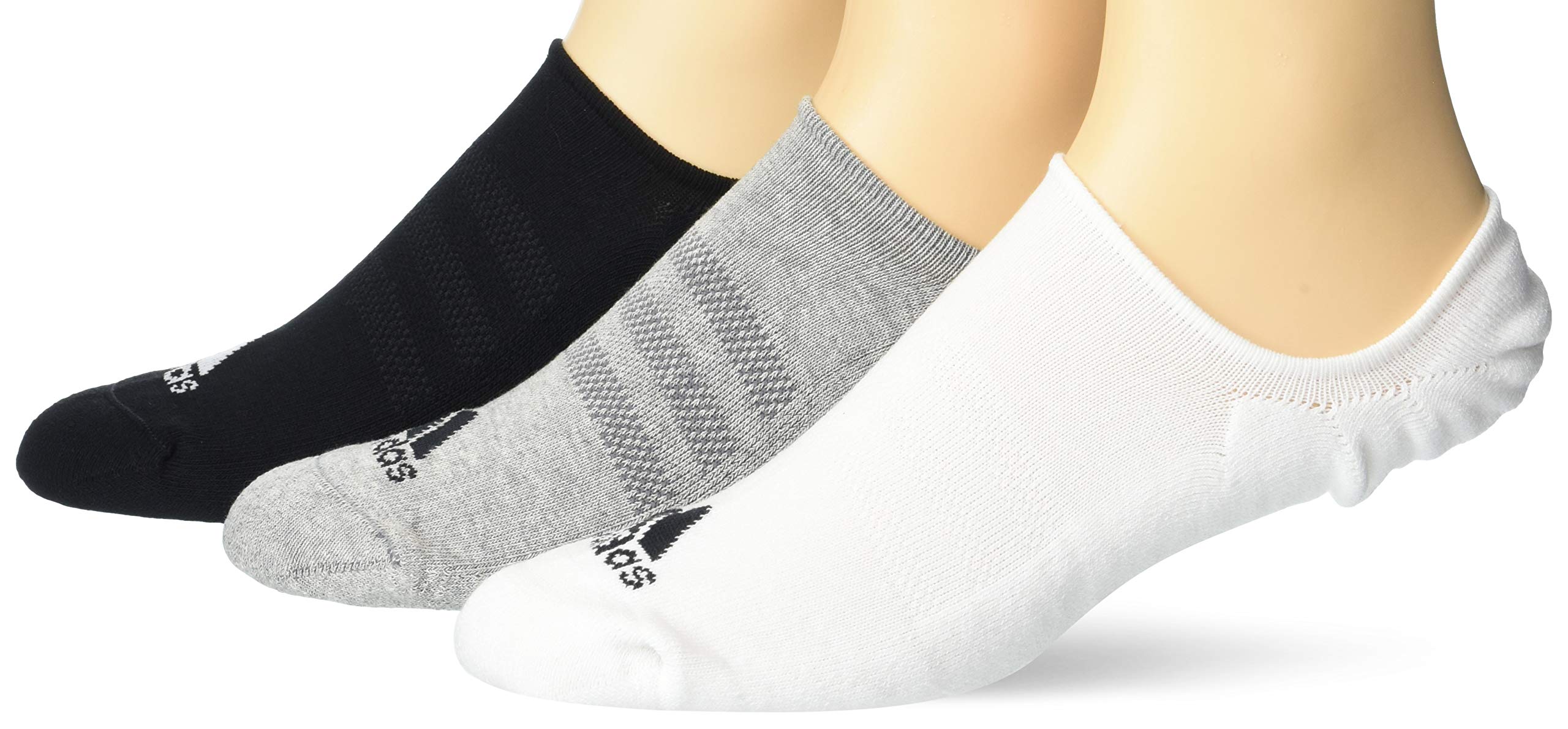 adidas Golf Men's 3-Pack Low Cut Sock, Grey, 9-12