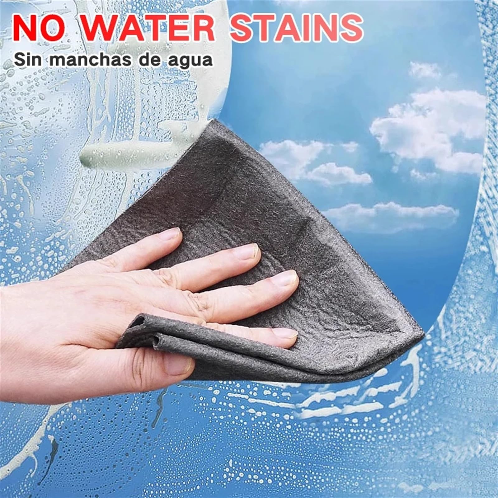 Paños de Limpieza Paños de Limpieza Reutilizables, Trapos de Lavado de Microfibra, Toalla Limpia de Vidrio de Microfibra, Trapos de Limpieza Lavables sin Pelusa, 1/10 Uds. (Color : Thickened 40x50cm