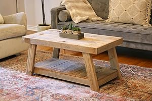 Modern Aztec A-Frame Natural Coffee Table