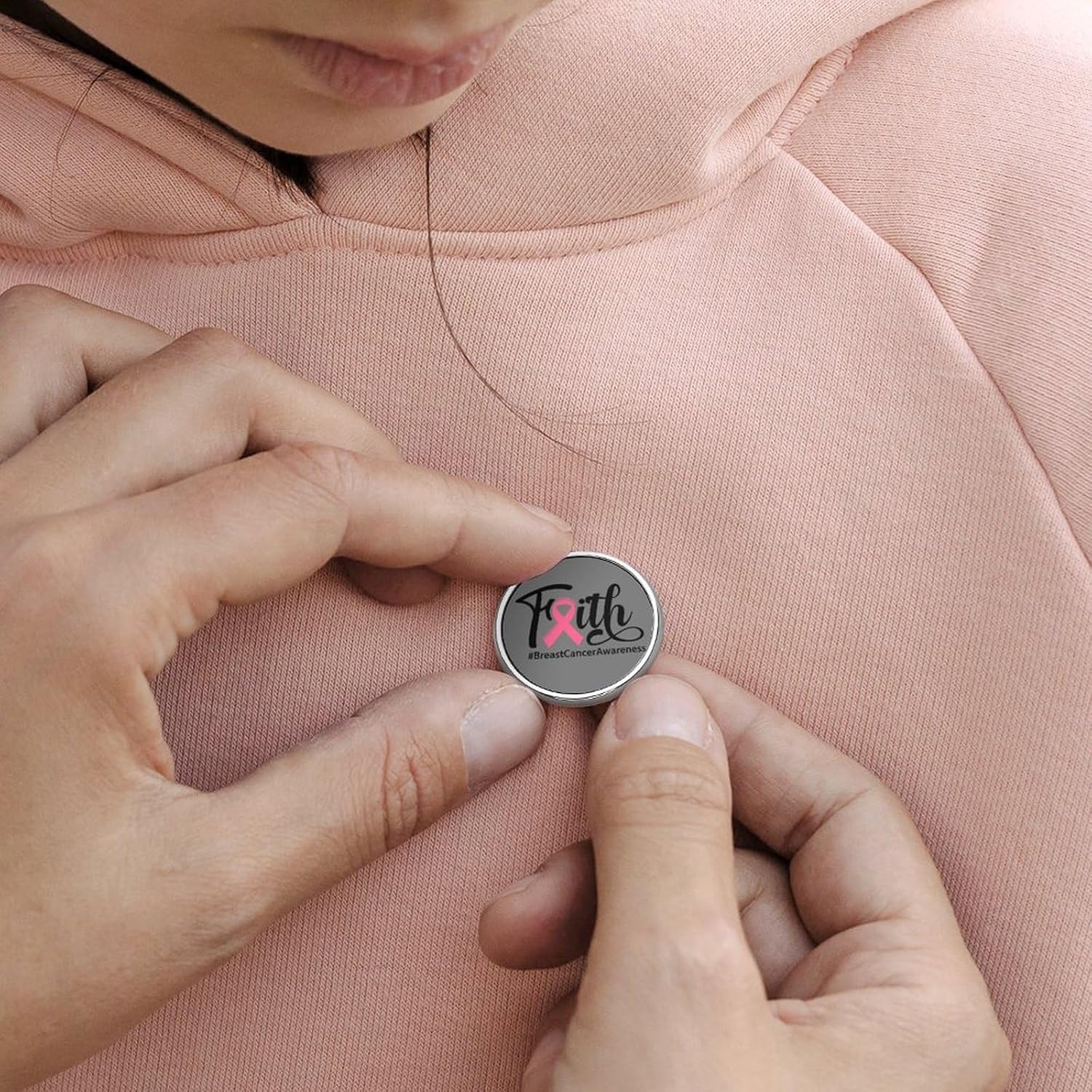 Pins Bulk Set Enamel Pins Awareness Of Breast Cancer Hope Love Faith Pins For Backpacks Pink Cancer Warrior Pink Ribbon Badge Pins Novelty Fight Cancer Pink Ribbon Warrior Pins For Backpack