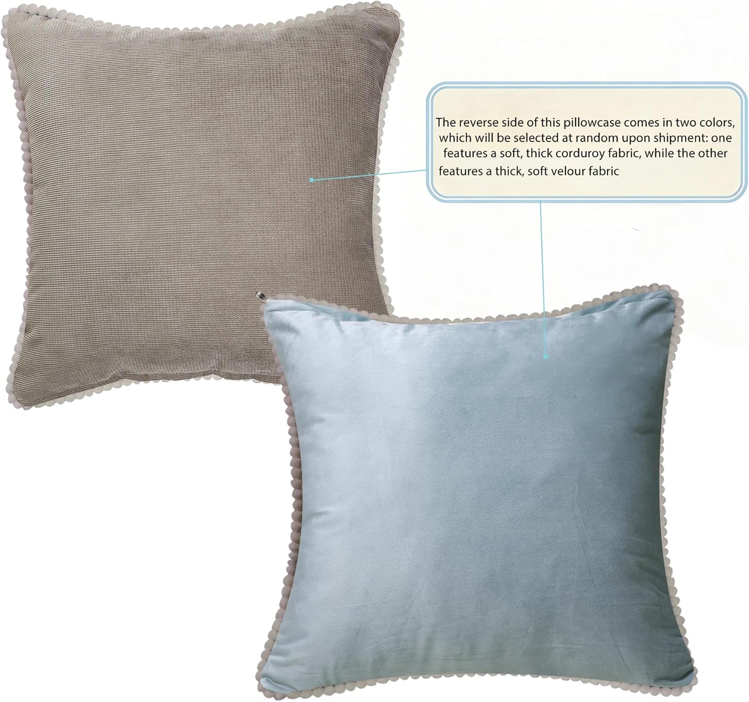 SZHELEJIAM Pillow Covers Set of 2, Jacquard Vintage Embroidered Pillow Cover, Soft Comfortable to the Touch Sofa Decorative Cushion Cover for Living Room, Bedroom, Balcony 18x18 Inch Blue