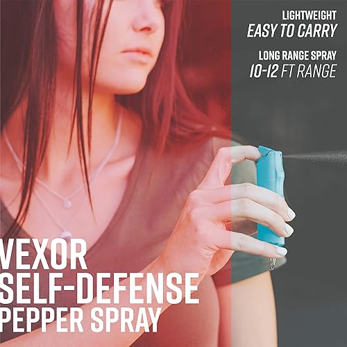Miniatura 8 de Zarc Vexor Police Strength - Espray de pimienta con agarre abatible, más de 20 disparos, rango de 10 a 12 pies, paquete de dos