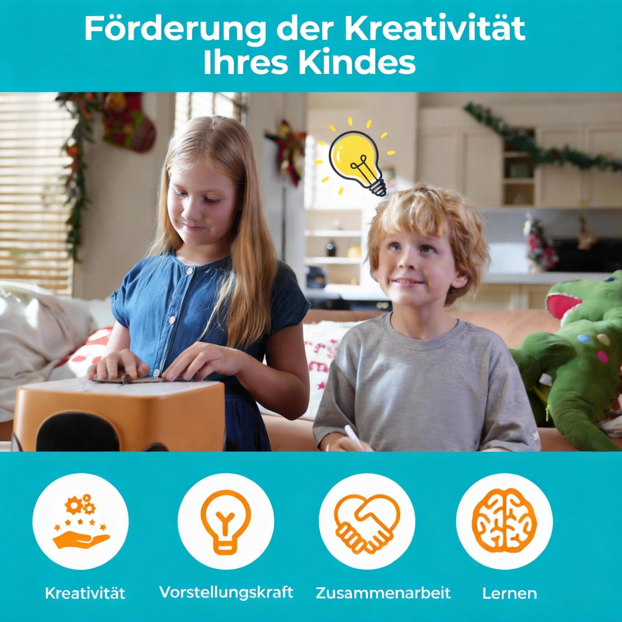 ACMER Kartonschneider für Kinder,Kartonschneider Elektrisch Sicheres DIY-Bauset für Kinder ab 3 Jahren, pädagogisches STEAM-Bastelspielzeug für Jungen und Mädchen,Set für kreative Bauprojekte