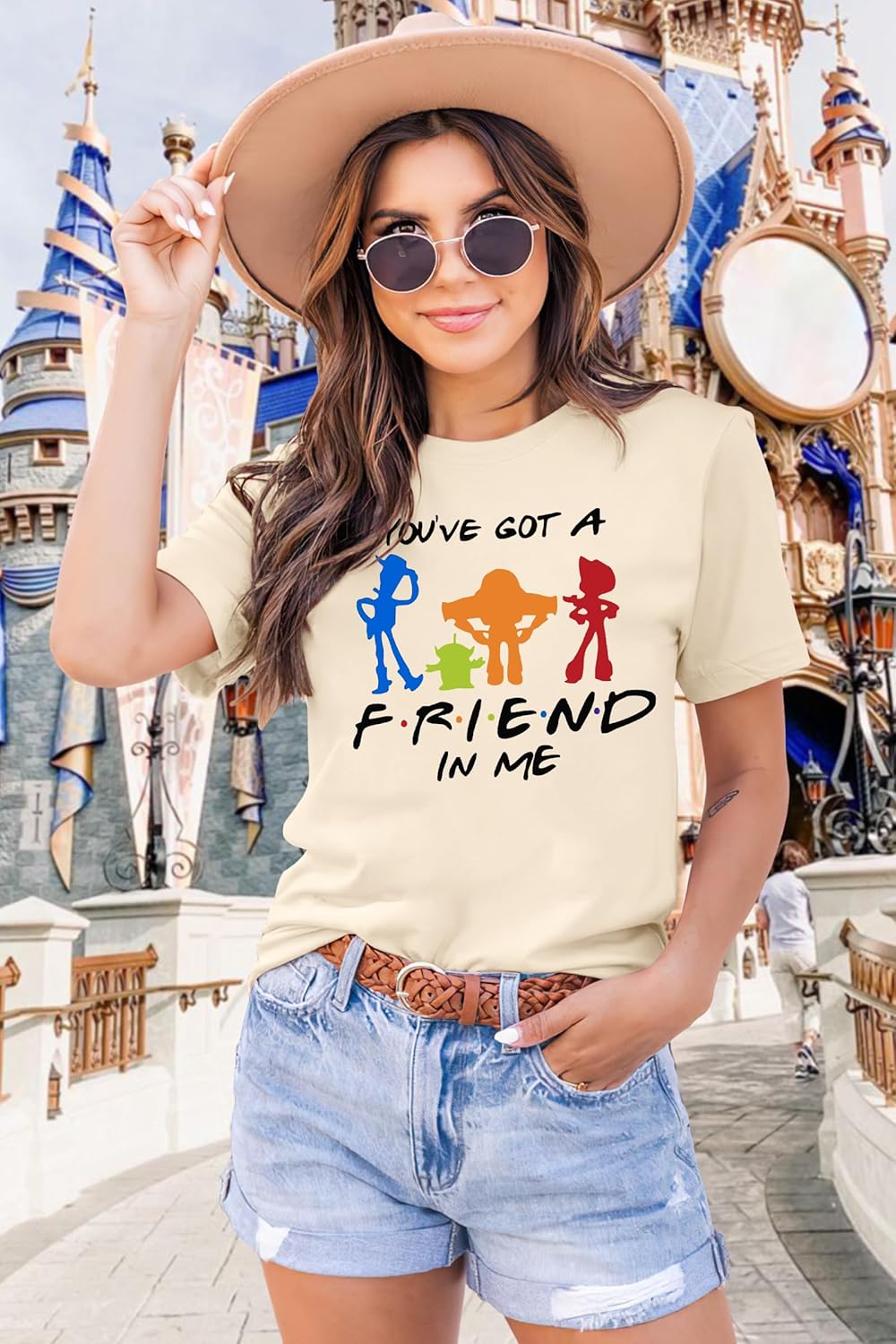 You've Got A Friend Shirt Women Magical Shirt Funny Letter Print Tee Family Holiday Vacation Short Sleeve Tops - Image 2