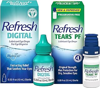 Bundle of Refresh Tears Preservative-Free Tears Lubricant Eye Drops, 0.33 fl oz (10 mL)