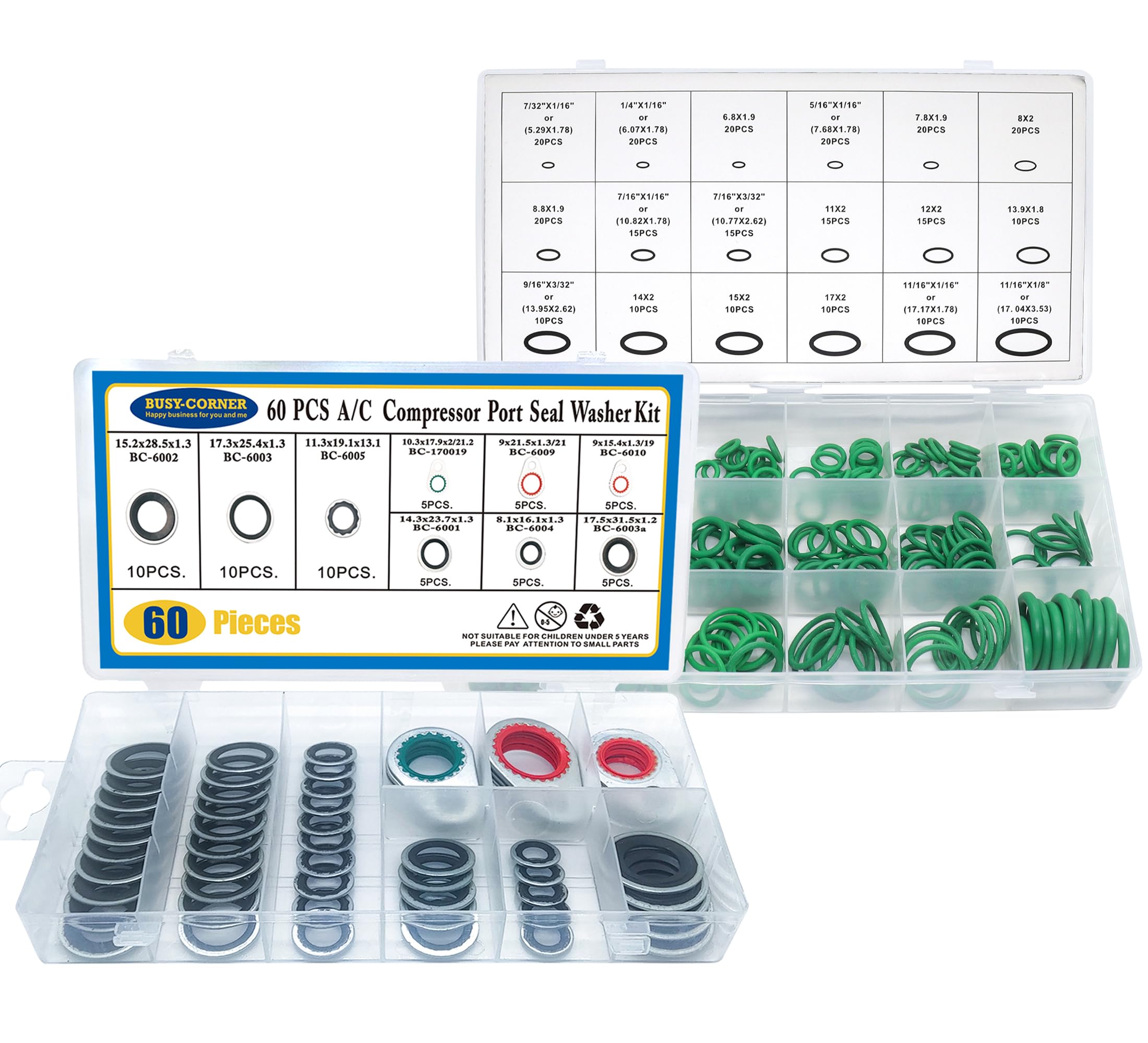 Set De 270 Joints Toriques Pour Climatisation Auto – 18 Tailles – Universel – Neuf