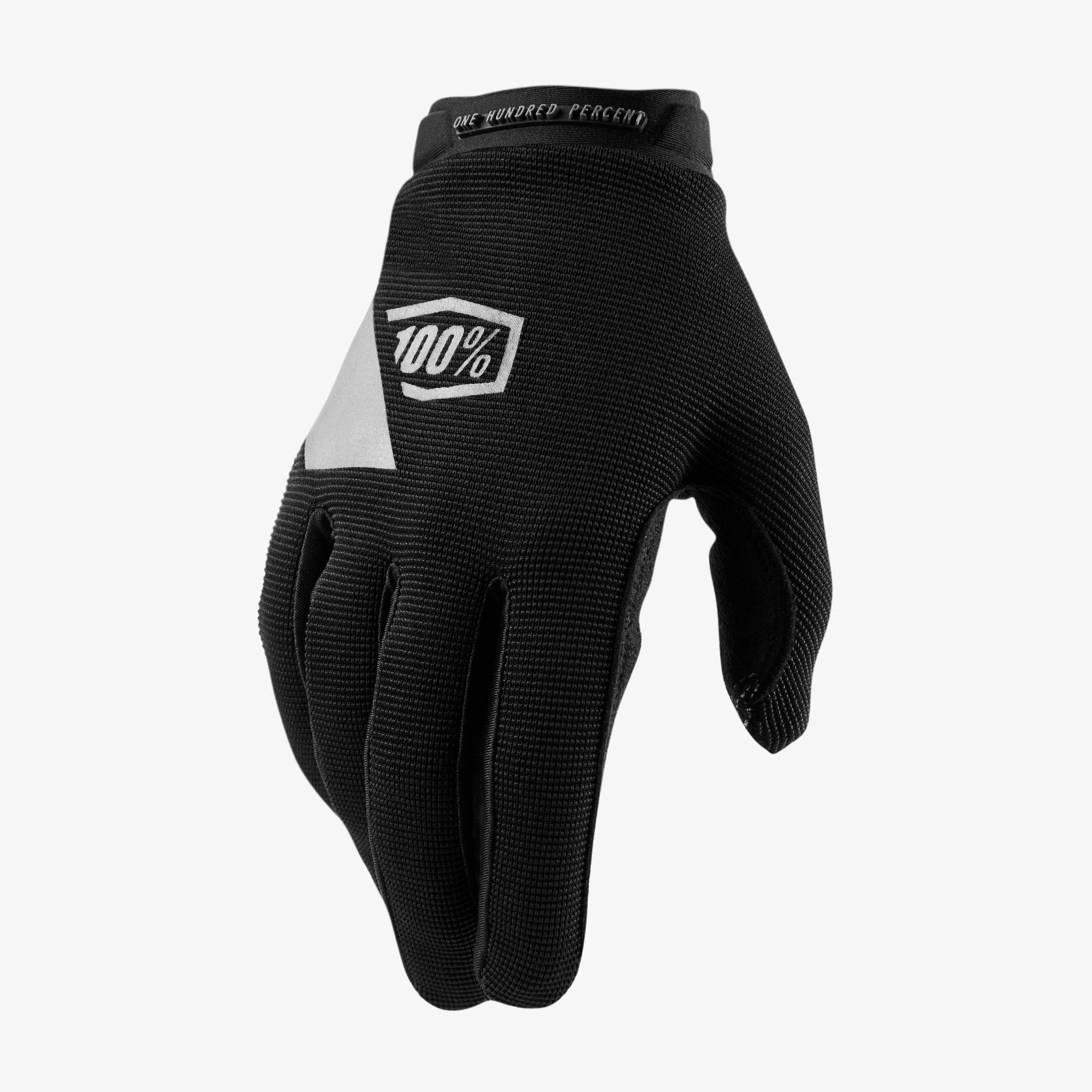 100% RIDECAMP Women's Motocross & Mountain Biking Gloves - Lightweight MTB & Dirt Bike Riding Protective Gear (MD - BLACK)