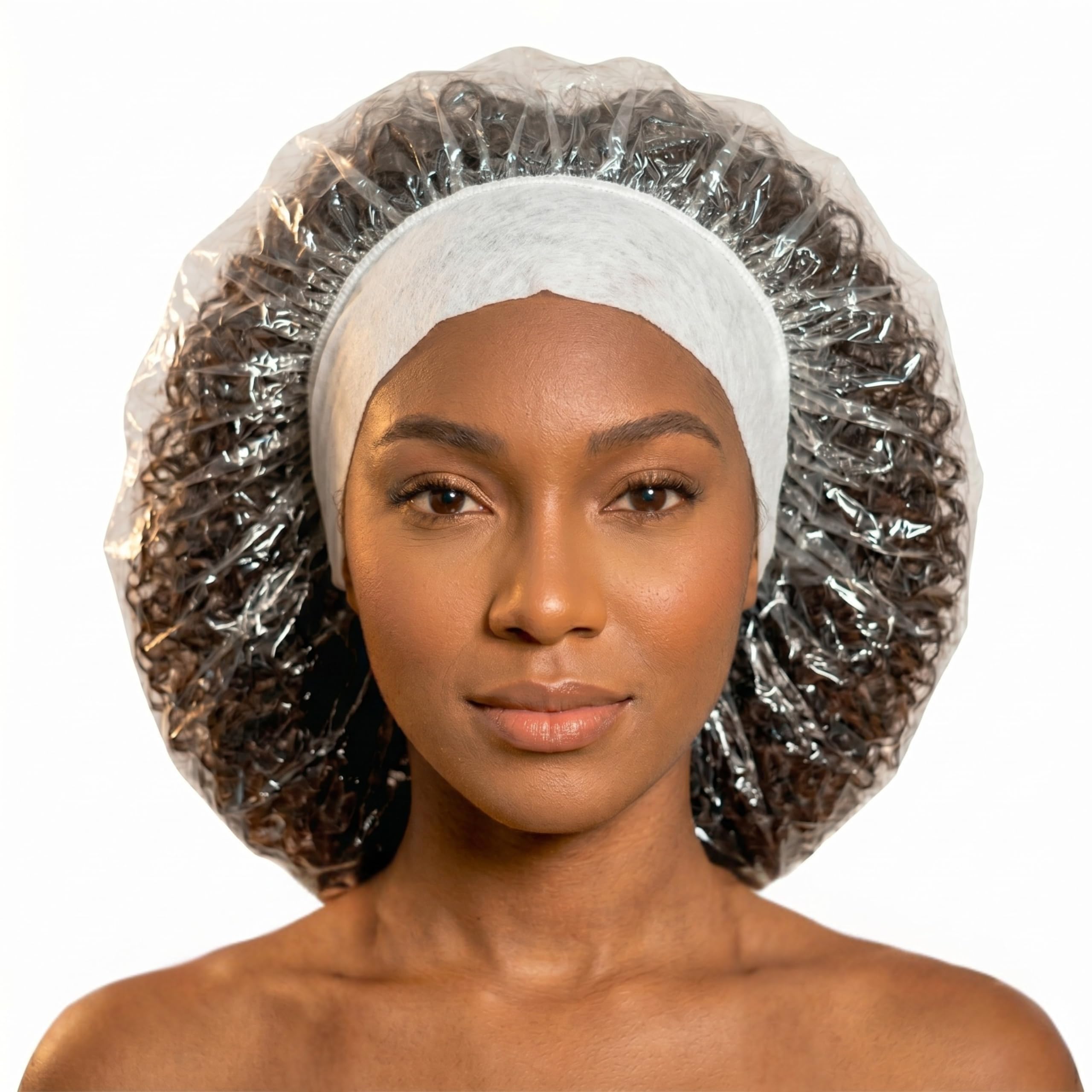 Confezione da 10 cuffie da doccia extra large, a prova di perdite, per capelli con trattamento profondo, per trattamento di capelli e capelli, tappi in plastica per capelli grandi, ciocche lunghe e