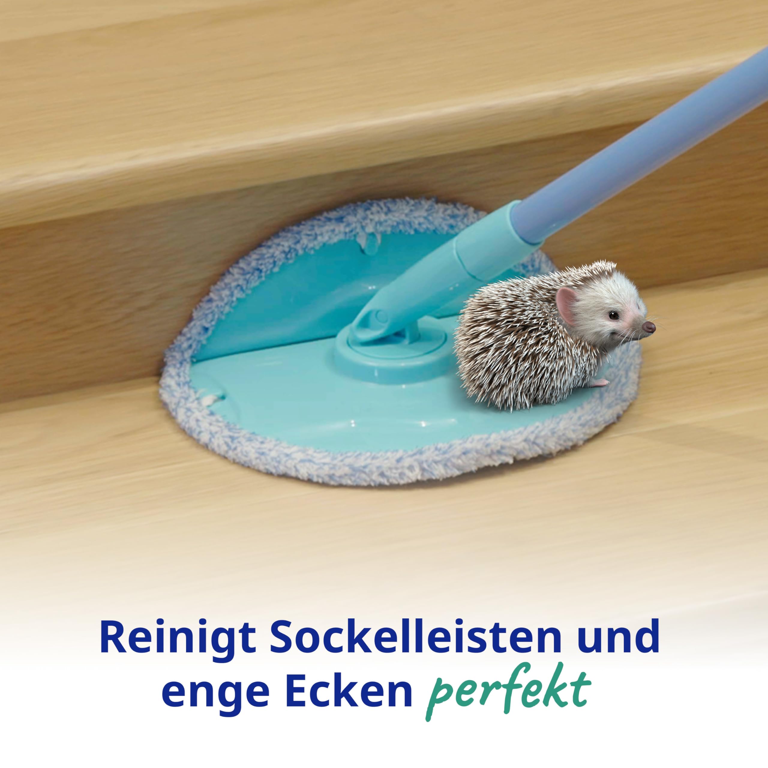 Spontex Aqua Revolution System X'tra Bodenwischer- und Eimerset mit kostenlosem Ersatzbezug | Trennt sauberes und schmutziges Wasser| Mopp mit Drehgelenk und Mikrofaser-Ersatzbezügen