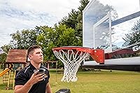 Vista 18 de Goalrilla El bloqueador de llantas de baloncesto protege tu aro con un sistema de bloqueo, color negro