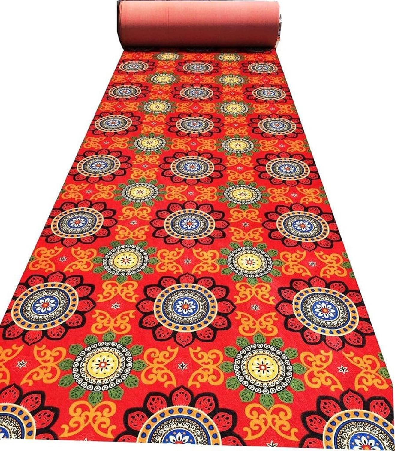 Shanno Carpet Nonwoven Exhibition Acrylic Carpet for Wedding Decoration Use for Living Room & School Function Size 5 x 140 Feet
