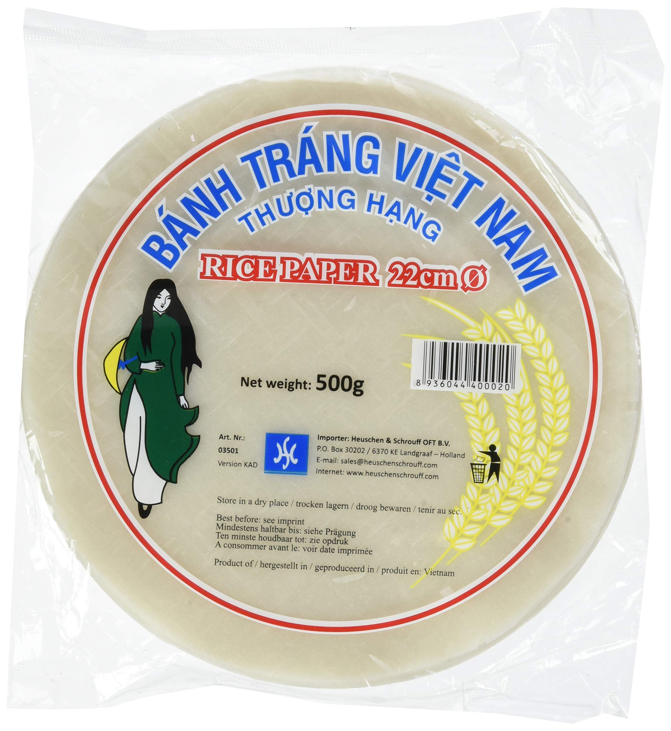 HS Papier de Riz Vietnamien 22 cm 500 g