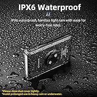 Vista 7 de ROCKBROS Soporte para bicicleta compatible con computadora de ciclismo, 10000mAh/5000mAh Type-C Recarga Luz de bicicleta