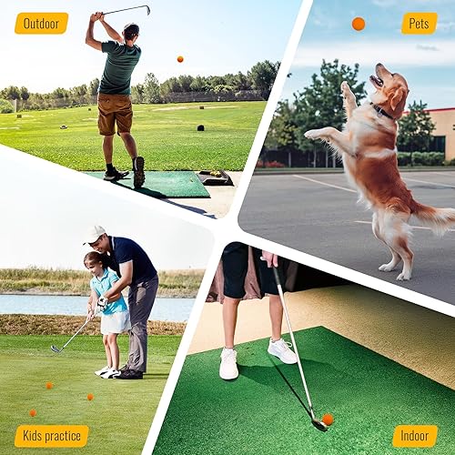 Miniatura 7 de Jaya Pelotas de práctica de golf de espuma, paquete de 12 o 32 unidades, sensación realista y vuelo limitado, suaves para entrenamiento en