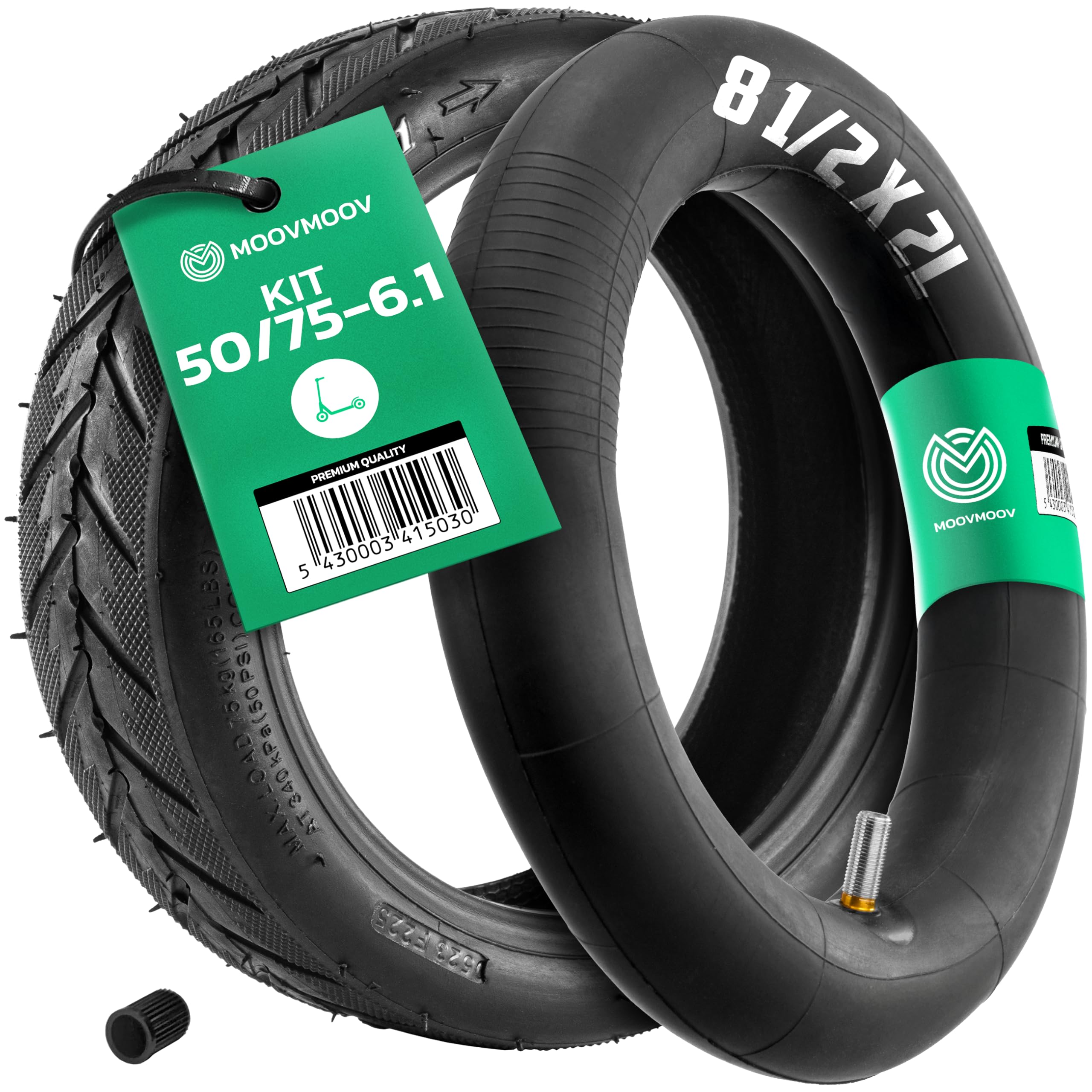 Pneu MASSI Pour Trottinette - 8 1/2 X 2 (50/75-6.1) - Neuf Sous Blister