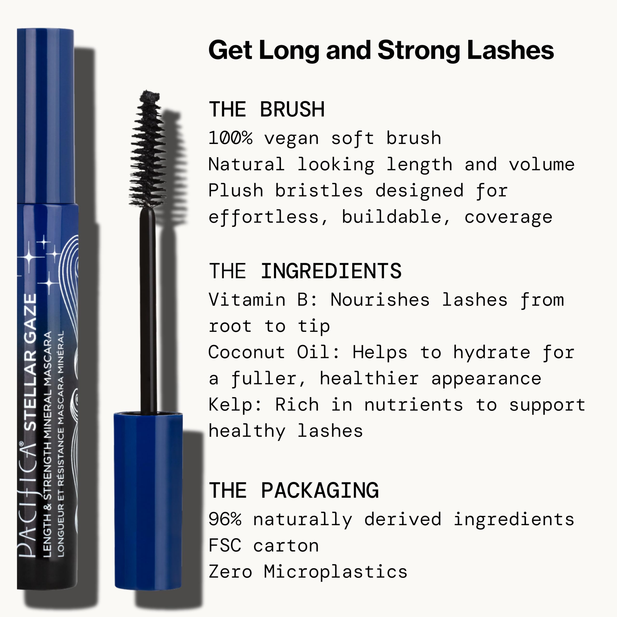 Amazon.com : Pacifica Stellar Gaze Mascara (Supernova Black, Glass