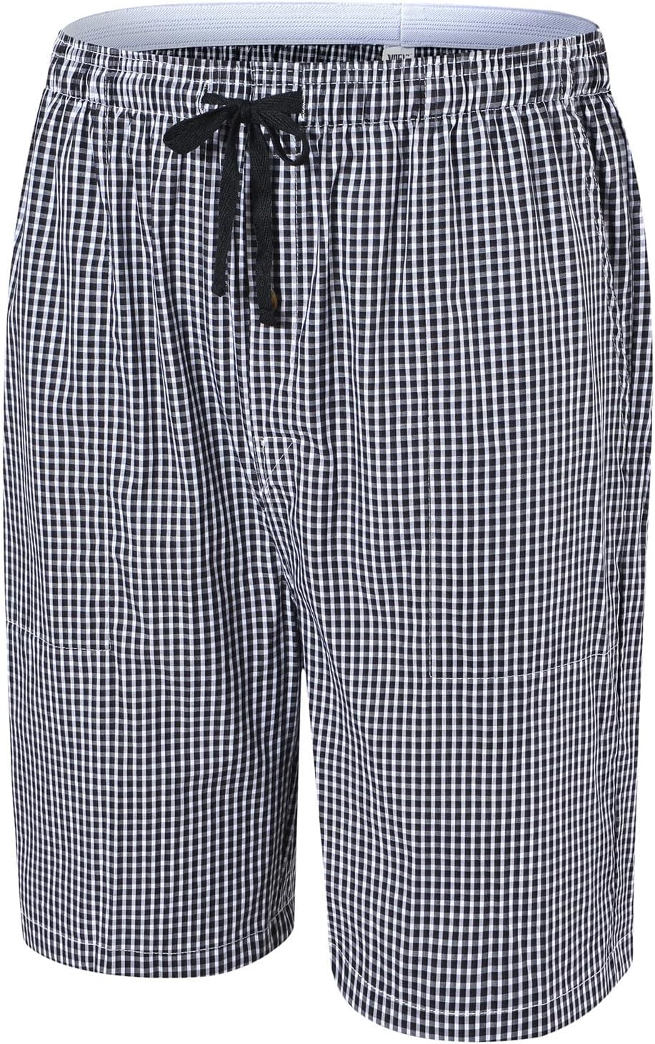 MoFiz Men's Plaid Pajama Shorts 3-Pack Woven Cotton Sleep & Lounge Shorts, Lightweight PJ Bottoms with Pockets & Button Fly - Image 2