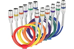DISINO 6 Pack XLR Patch Cable 3ft: The Perfect Solution for Your Audio Needs