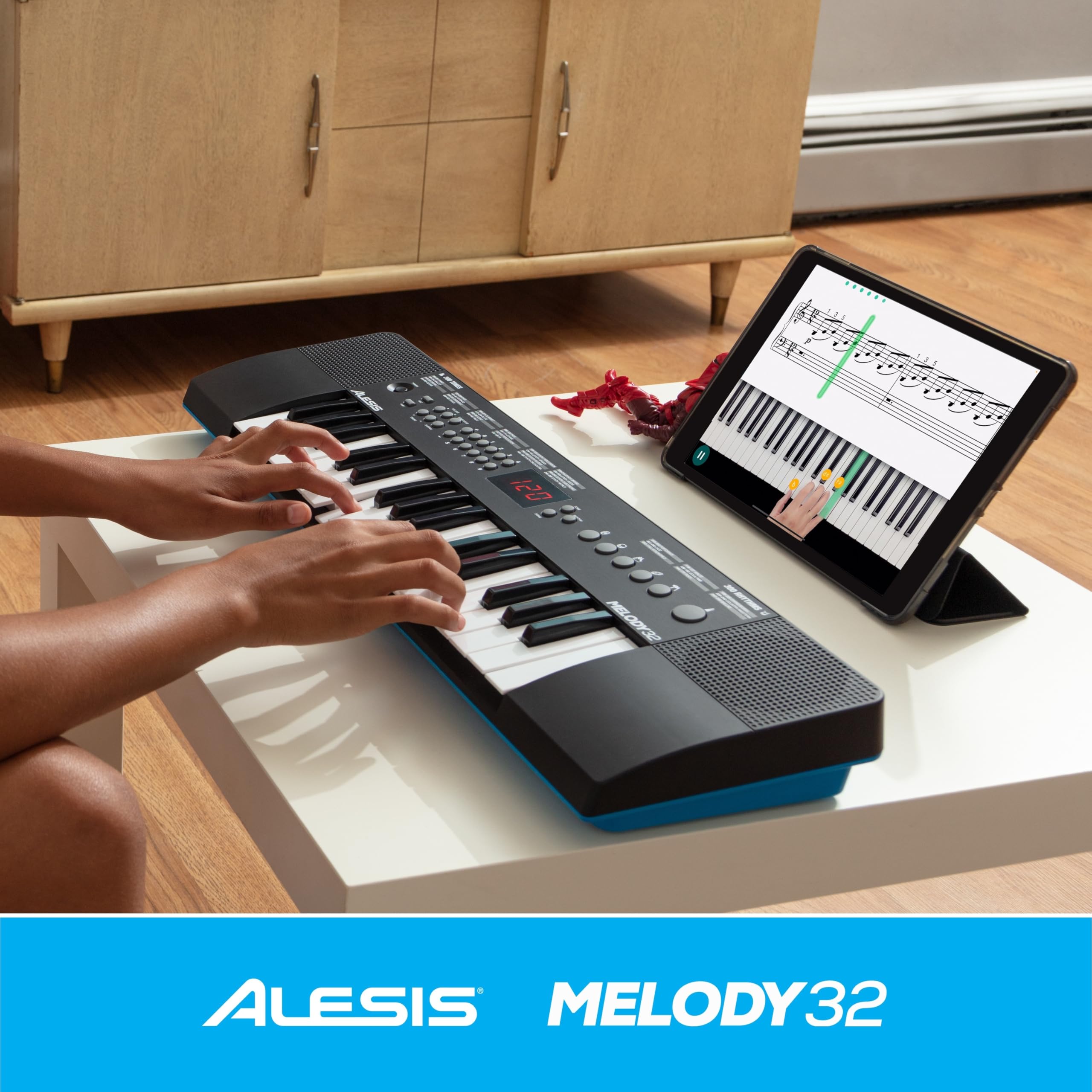 Alesis Melody 32 Tastiera Musicale 32 Tasti con Casse Integrate 300 Suoni USB-MIDI