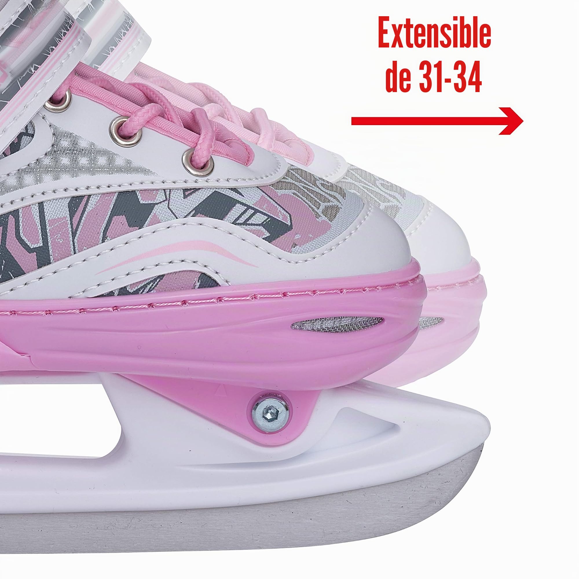 Apollo Patins à Glace Femme X Pro – Patins à Glace pour Femmes, Enfants et Jeunes, Patins à Glace Enfants Chic, 3 Tailles (31 à 42)