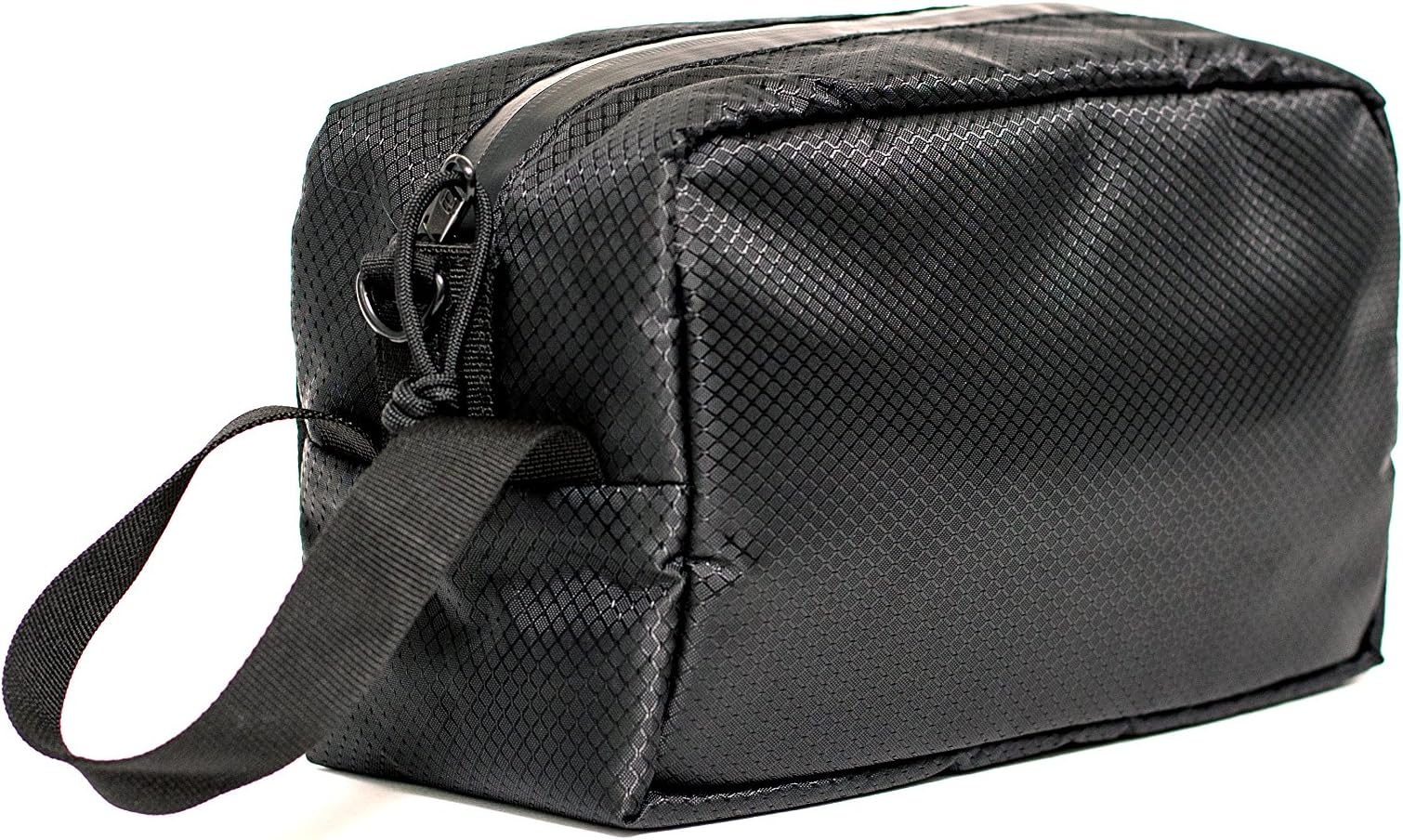 Smell Proof Toiletry Bag, Stash Bag for Compact Goods, K9 Tested & Passed, Odor Proof Travel Bag, Double Lined with Activated Carbon, Odorless, Water Resistant, Rubber Zippers (Diamond)