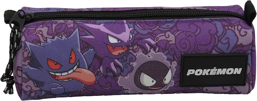 Pokémon Cartella 4 Anelli Gengar, Materiale Scuola, Raccoglitore Carpesano, Sorter, Colore Viola, Prodotto Ufficiale (CyP Brands