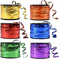 Vista 31 de BEISHIDA Juego de cintas rizadas de 12 colores surtidos, cuerdas de globos de arcoíris, 1/5 pulgadas de grosor, 264 yardas para envolver regalos