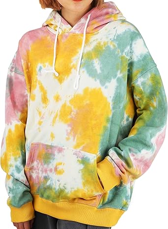 Women's Tie Dye Hoodies Long Sleeve Sweatshirt : Amazon.co.uk: Clothing
