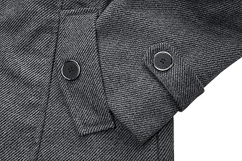 wantdo Men's Wool Blend Jacket Stand Collar Windproof Pea Coat