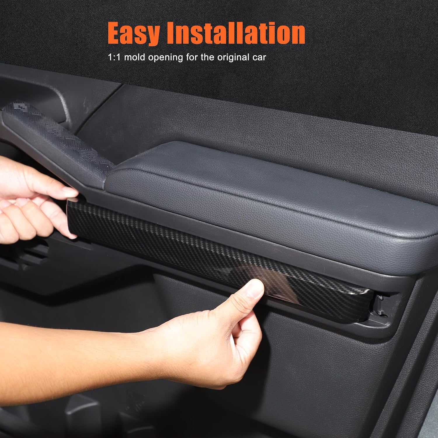 TOYCIDFG Door Inner Panel Decorative Replacement Compatible with Toyota Tacoma 2024 2025 2026, Car Inteior Decoration Accessories (Carbon Fiber Pattern)