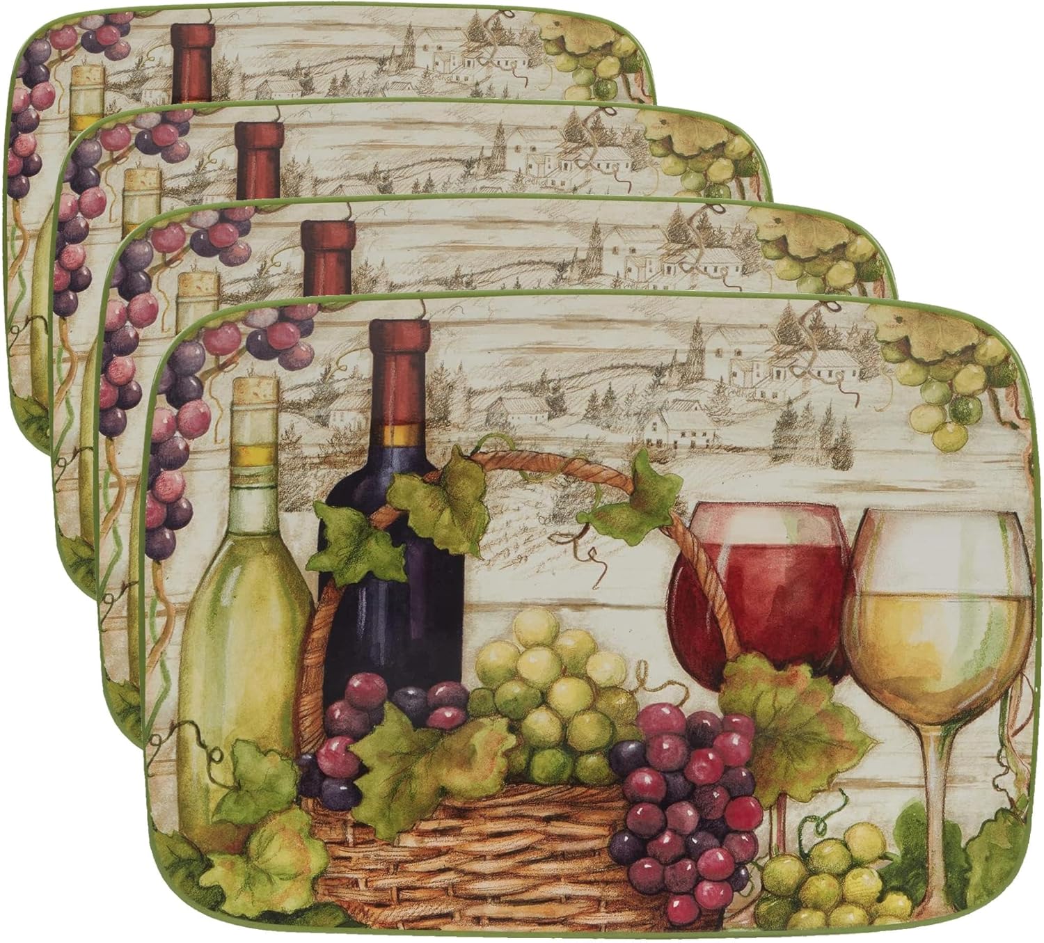 Certified International Meadow Brook Rectangular Platter 14" x 10"