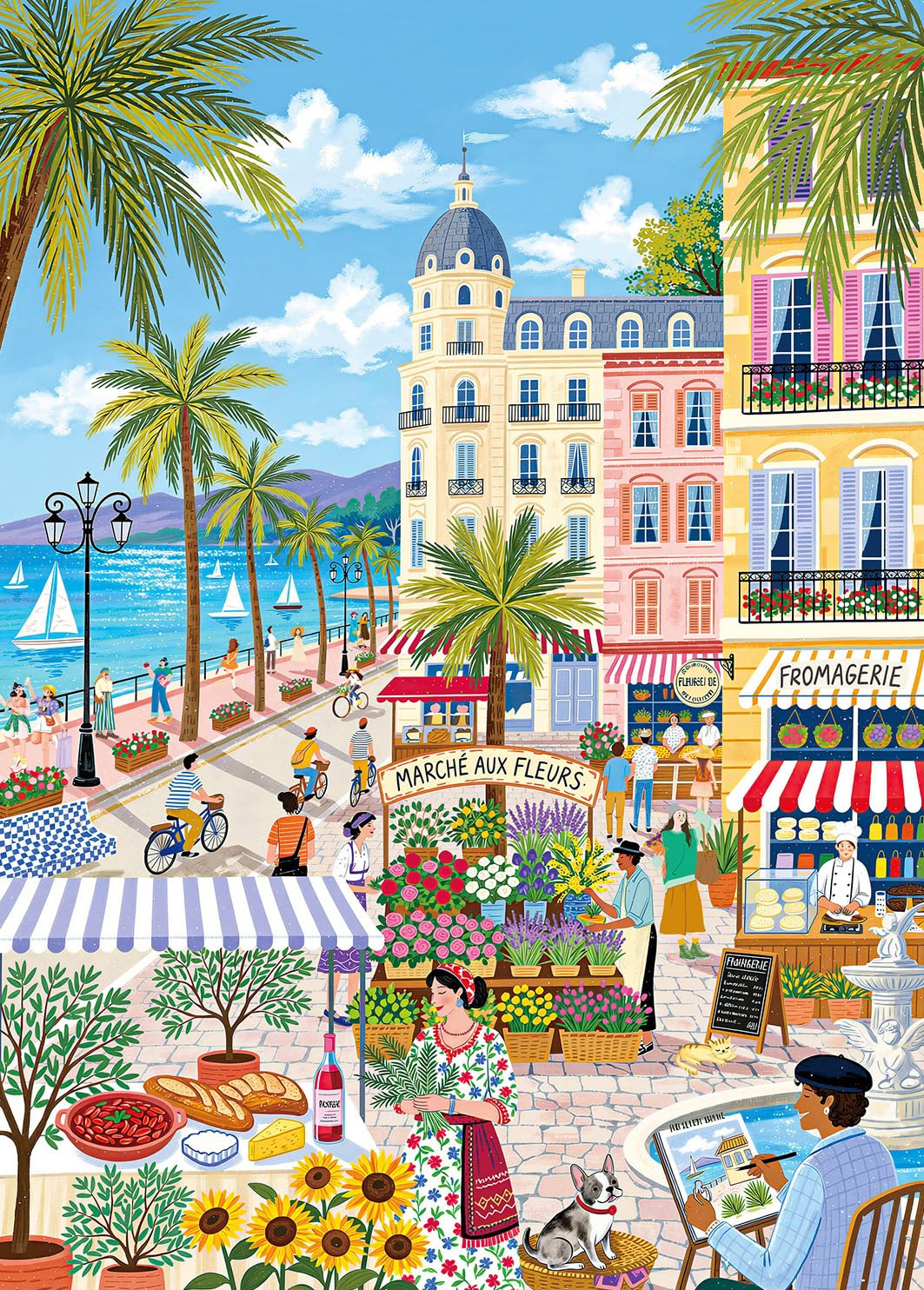 Puzzles 1000 Pieces for Adults-Romantic Seaside