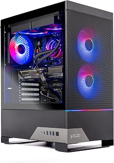 Skytech Gaming Nebula 2 Gaming PC, AMD Ryzen 7 7800X3D 4.2GHz, NVIDIA RTX 5060 Ti 16GB, 1TB Gen4 NVMe SSD, 32GB DDR5 RAM 6000, 650W Gold PSU, 360 ARGB AIO, Wi-Fi, Win 11, Desktop