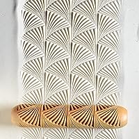 Vista 11 de MKM Pottery Tools Rodillos de mano grandes de madera para arcilla (BHR-01 Diagonal Basketweave)