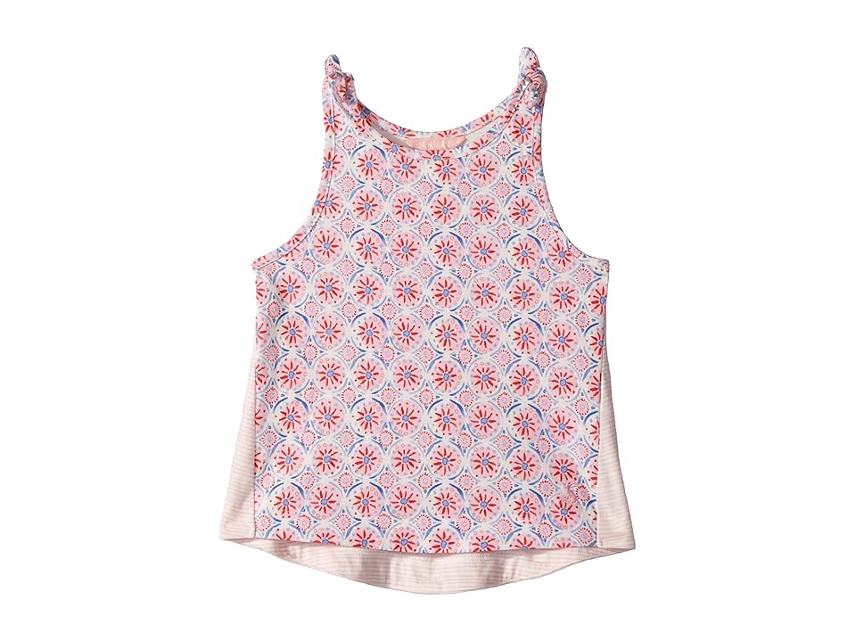 

Joules Kids Jersey Tank Top (Toddler/Little Kids/Big Kids) (Cream Summer Mosaic) Girl's Sleeveless