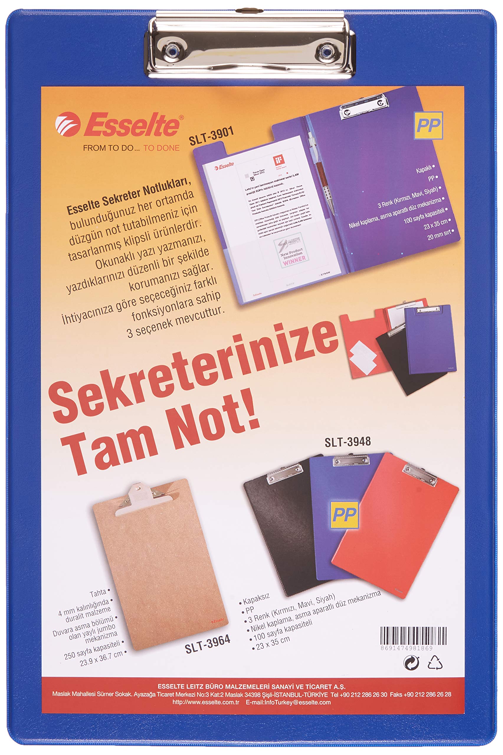 Esselte Sekreter Notluğu, Kapaksız, Mavi, 39481535