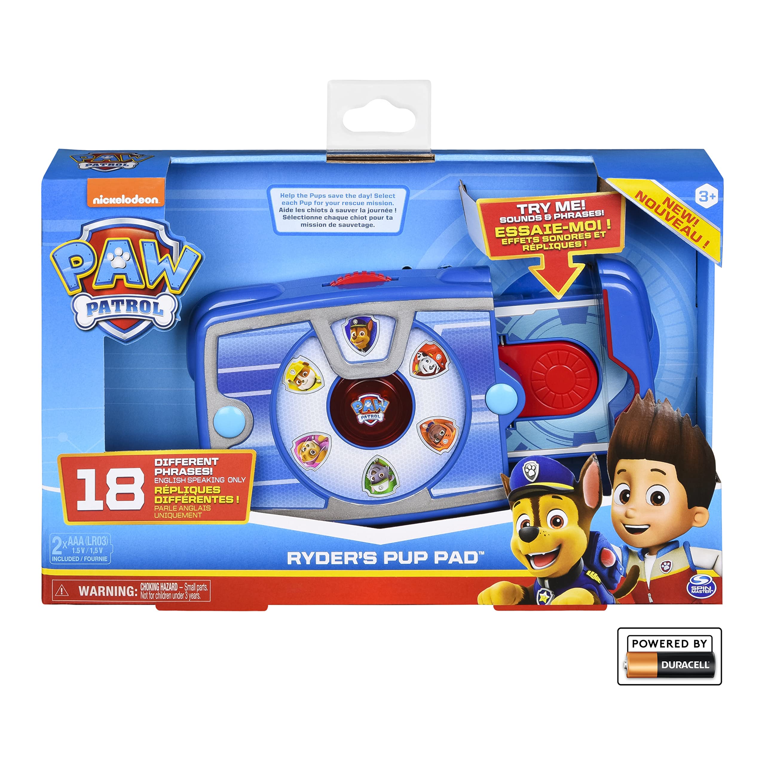 Paw Patrol, Ryder’s Interactive Pup Pad with 18 Sounds and Phrases, Toy