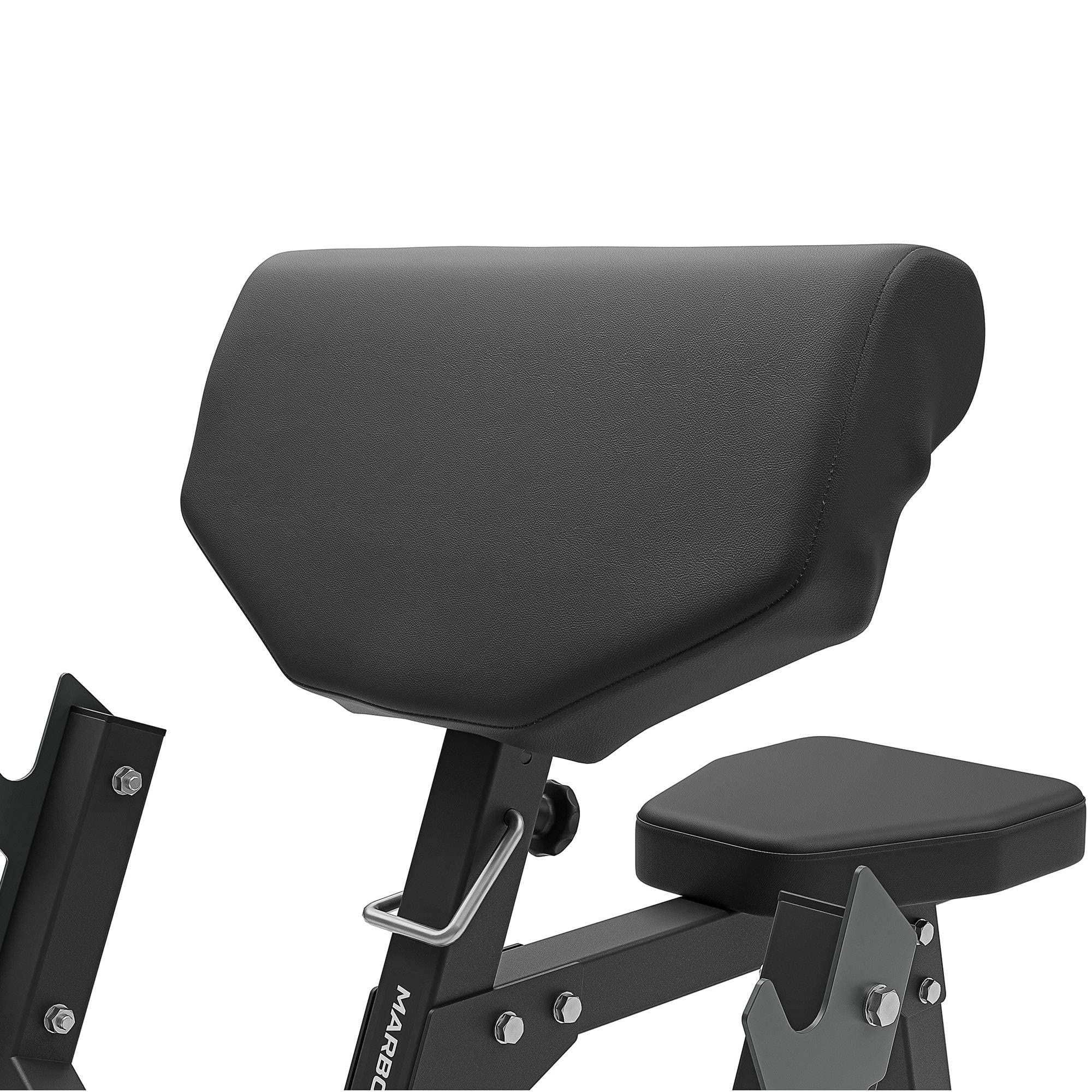 Marbo Sport - Panca Larry Scott MS-L107 2.0 – Panca palestra multifunzione per bicipiti e tricipiti – regolabile per allenamento fitness – Attrezzi palestra casa per esercizi e tonificazione