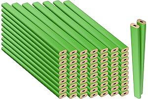 GRAPHITE Hard Lead #2 Carpenter Pencils Bulk - Pack of 72 Neon Green Lumber Pencils