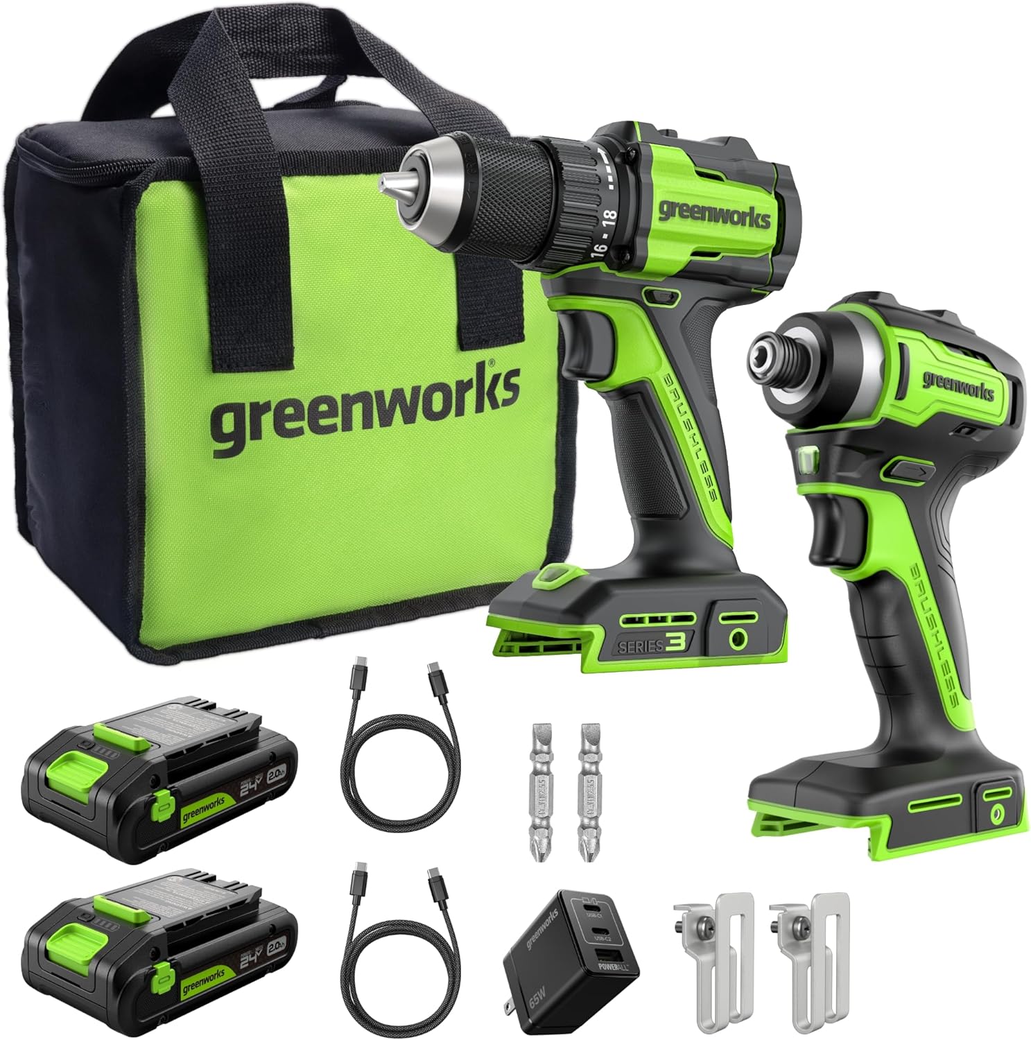 Hot Deals Today ๐บ๐ธ – Greenworks 24V Cordless Brushless 400 in-lbs Drill/Driver+1950 in-lbs... Hot Deals Today ๐บ๐ธ – Greenworks 24V Cordless Brushless 400 in-lbs Drill/Driver+1950 in-lbs...