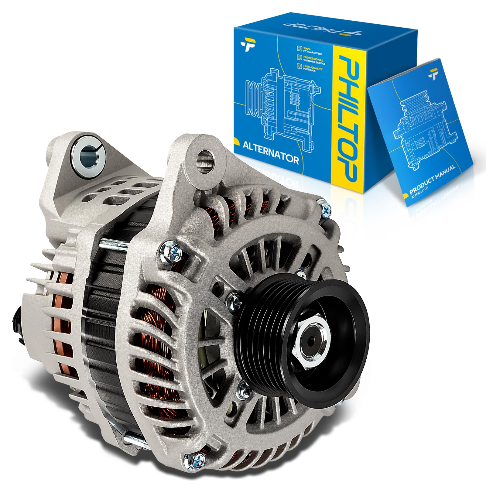 PHILTOP New Alternator 11340N Fit for 2014-2015 INFINITI Q50 3.7L