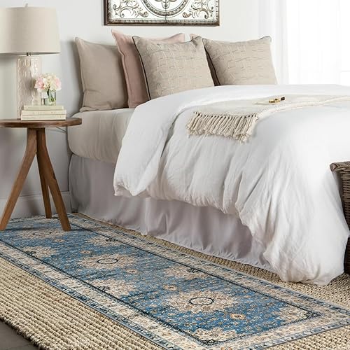 Miniatura 410 de Lahome Tapete tribal bohemio, pequeño, suave, antideslizante, lavable, de pelo corto, para piso en puerta, interior, entrada, baño, silla, Verde