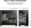 KEDIERS PC Case - Pre-Installed 5 Fans ATX Mid Tower Gaming Case Computer Case with Opening Tempered Glass Side Panel Black G500