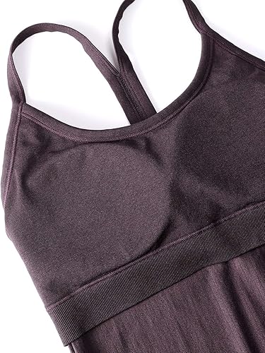 Miniatura 6 de CRZ YOGA - Camisetas deportivas para mujer, sin mangas, sin costuras, con espalda cruzada y brasier incorporado, camisetas para entrenamiento