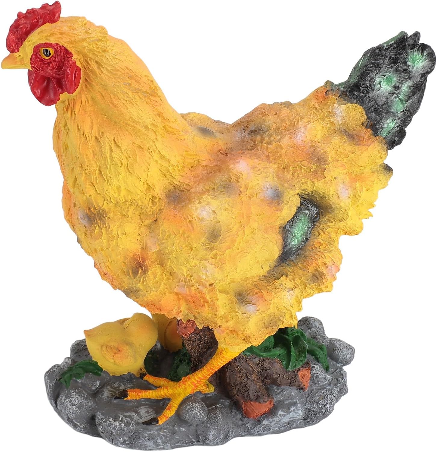 SUNGOOYUE Hen Fairy Garden Accessories Chick Figurine Landscape Desk Decor Ideal Fairy Garden Enthusiasts