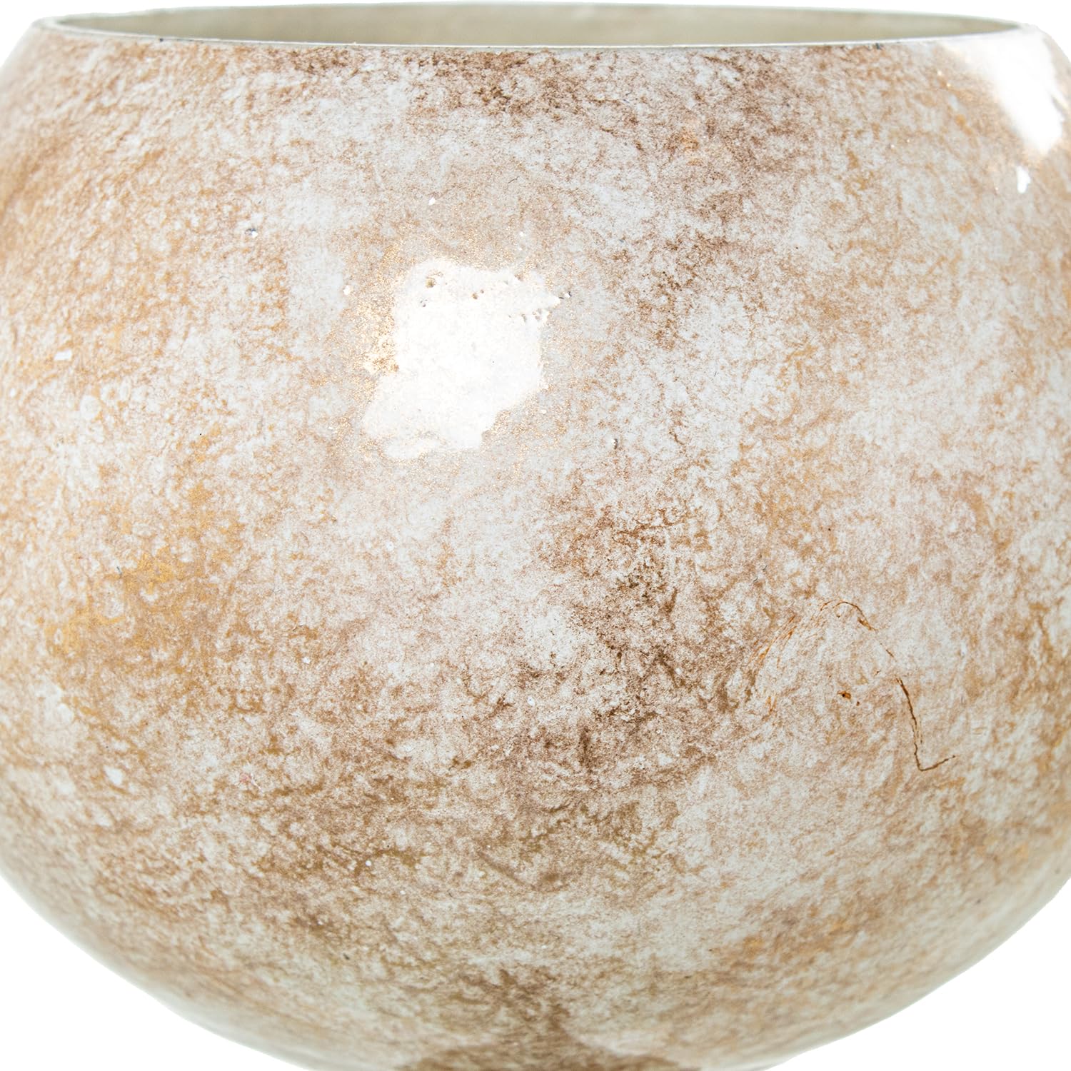 Homstart Portavelas Decorativo Portavelas Cristal/aluminio Do Rado Dorado 10 x 44 x 10 cm